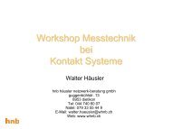 Workshop Messtechnik bei Kontakt Systeme