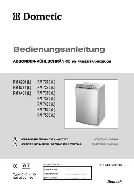 Dometic Absorber-Kühlschrank - Unsere Anleitung 