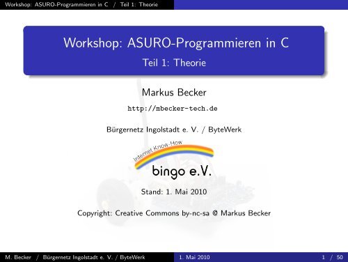 ASURO-Programmierung in C, Theorie