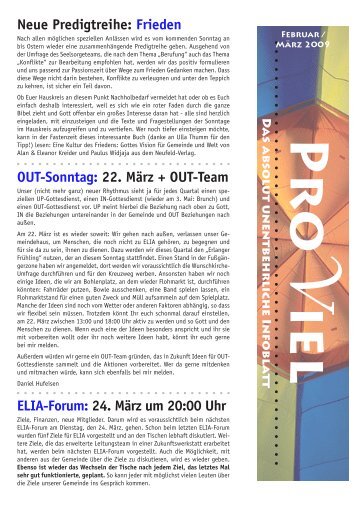 ProViel 2009/02 - ELIA-Gemeinde Erlangen