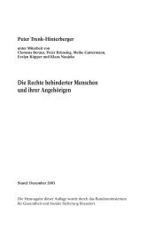 Die Rechte behinderter Menschen und ihrer Angehörigen ...