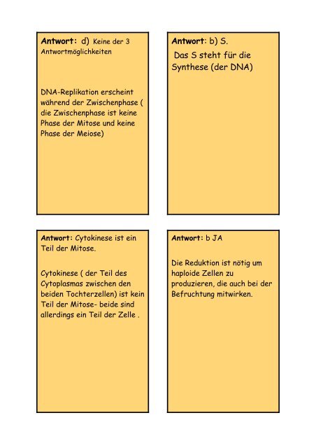 Antwort: 2. durch Wasserstoffverbindungen Die ... - EMBL