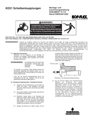 Form15-110-German-Kop-Flex KD21 Disc Coupling - Emerson ...