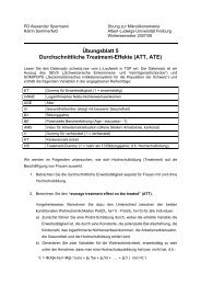 Übungsblatt 5 Durchschnittliche Treatment-Effekte (ATT, ATE)