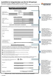 Abfragebogen Ausfüllhilfe - Enwor