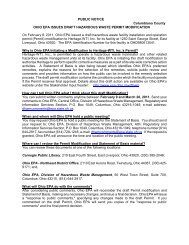 PUBLIC NOTICE Columbiana County OHIO EPA ISSUES DRAFT ...