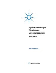 Agilent Technologies Gleichstrom- versorgungssystem