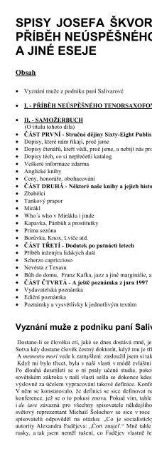 Příběh neúspěšného tenorsaxofonisty a jiné eseje - eReading