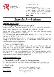 Bulletin-April2011 [PDF, 82.0 KB] - Gemeinde Erlinsbach SO
