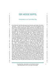 Interpretation zu Ernst Wiecherts Novelle DER WEISSE BÜFFEL ...