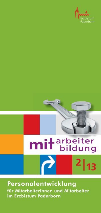 Heft Mitarbeiterbildung 2/13 - Erzbistum Paderborn