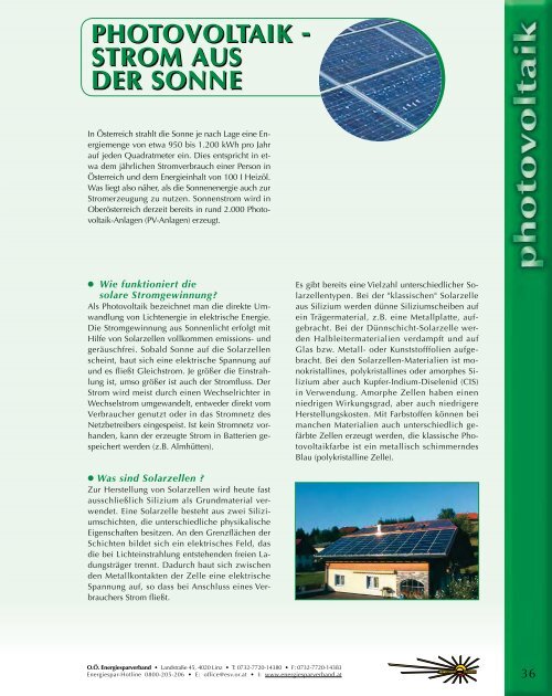 Energiesparend Bauen Sanieren & Wohnen - OÖ Energiesparverband