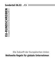 Regeln für Unternehmen - EU-Koordination