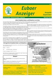 Eubaer Anzeiger - Euba im Internet