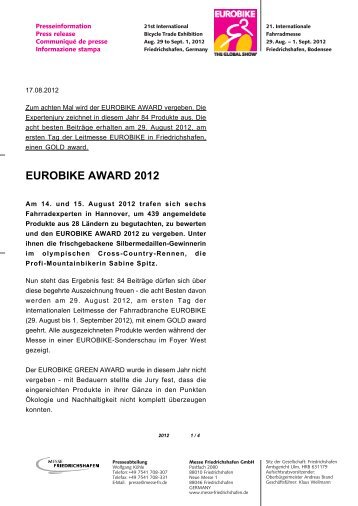 Pressebericht PDF - Eurobike