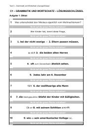 grammatik und wortschatz – lösungsschlüssel - Euroexam