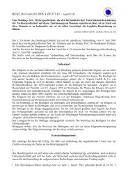 BGH Urteil vom 9.6.2005, I ZR 231/01 – segnitz.de - Eurolawyer.at