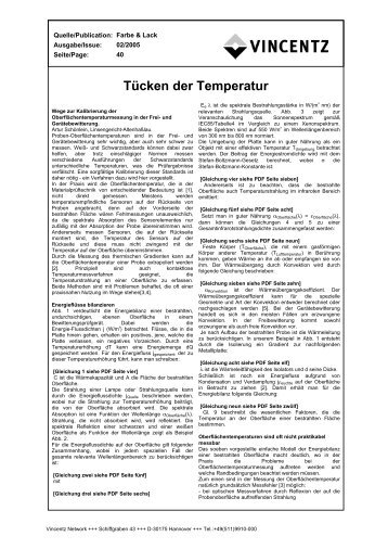 Tücken der Temperatur - European-coatings.com