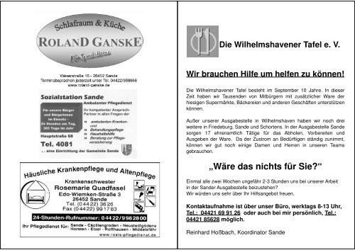 Gemeindebrief April/Mai 2008 - Ev.-lt. Kirchengemeinde Sande