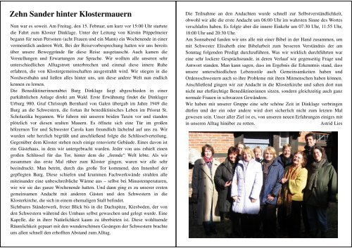 Gemeindebrief April/Mai 2008 - Ev.-lt. Kirchengemeinde Sande