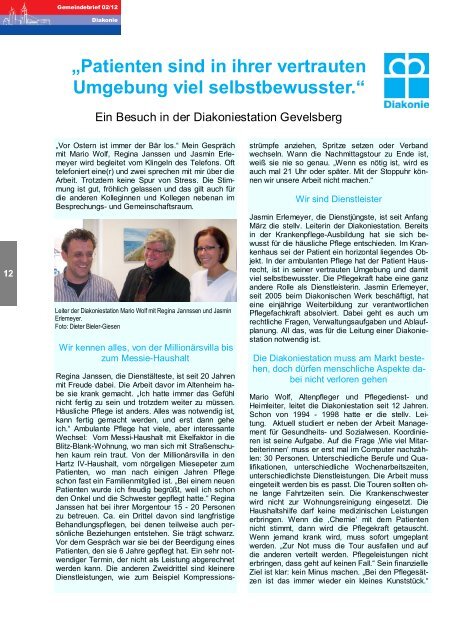 Gemeindebrief 2 2012 - der evangelischen Kirchengemeinde ...