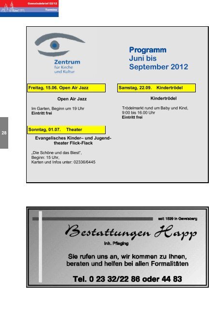 Gemeindebrief 2 2012 - der evangelischen Kirchengemeinde ...