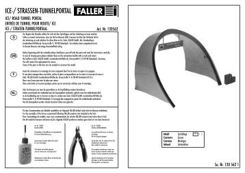 ICE-/ STRASSEN-TUNNELPORTAL - Faller