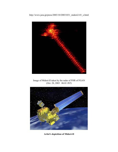 A Sourcebook for the Use of the FGAN Tracking and Imaging Radar ...