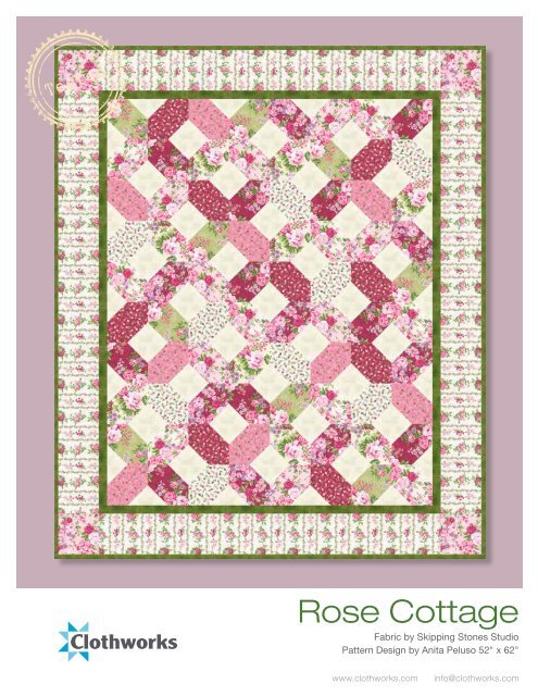 Rose Cottage Quilt Pattern Fat Quarter Shop