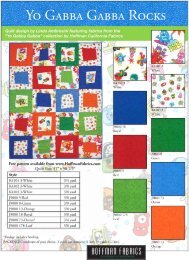 Yo Gabba Gabba Rocks quilt pattern - Hoffman California Fabrics