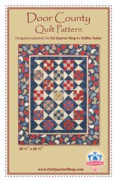 Door County Quilt Pattern - Fat Quarter Shop