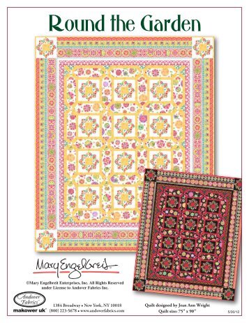 free Round the Garden quilt pattern - Fat Quarter Shop