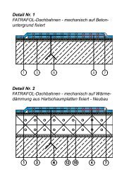 Detail Nr. 1 FATRAFOL-Dachbahnen - mechanisch auf Beton ...