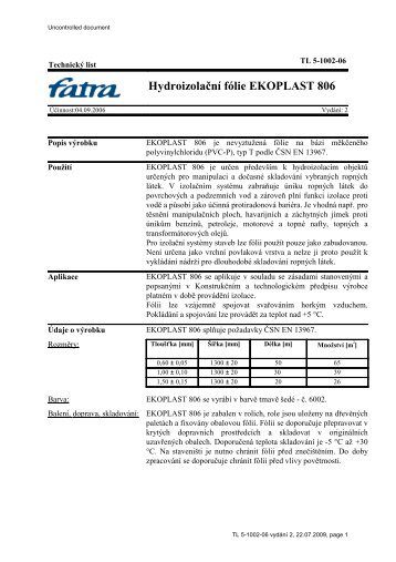 Ekoplast 806 - Fatrafol