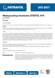 Waterproofing membrane STAFOL 914 - Fatrafol