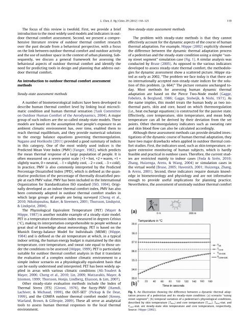 Outdoor thermal comfort and outdoor activities: A review of research ...