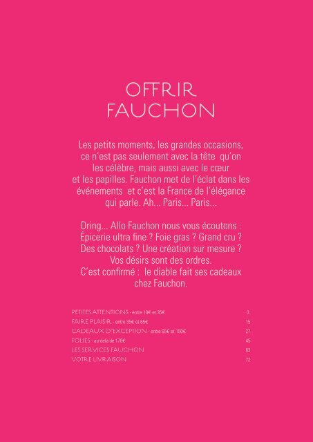 Offrir 2012-13 (Cadeaux d'affaires) - Fauchon