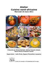 Atelier Cuisine nord-africaine - Centre de Rencontre et d'Animation ...