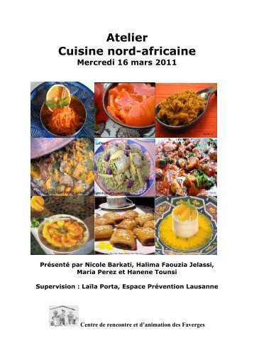 Atelier Cuisine nord-africaine - Centre de Rencontre et d'Animation ...