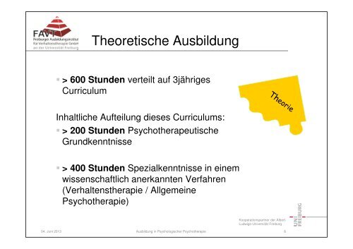 Ausbildung in Psychologischer Psychotherapie - FAVT