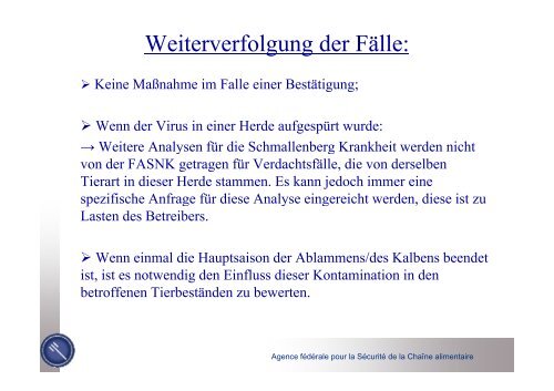 Schmallenberg Krankheit - Favv