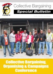 Collective Bargaining - Congress of South African Trade Unions