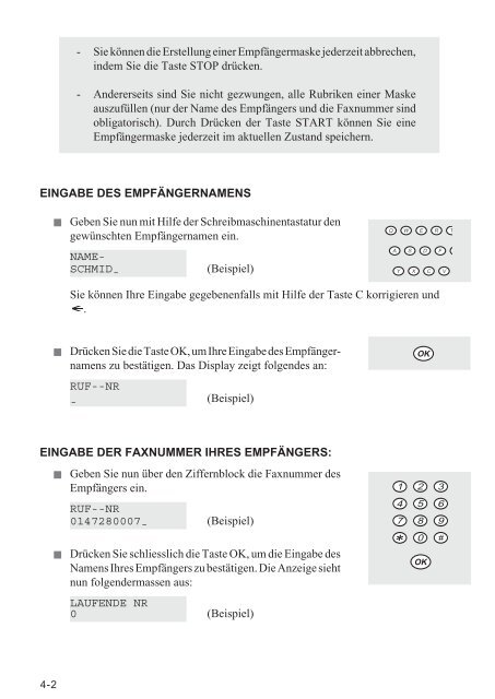 BDA Laserfax 710/830 deutsch - Fax-Anleitung.de