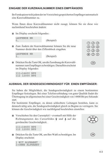 BDA Laserfax 710/830 deutsch - Fax-Anleitung.de