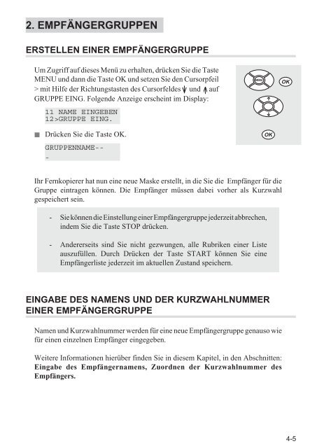 BDA Laserfax 710/830 deutsch - Fax-Anleitung.de