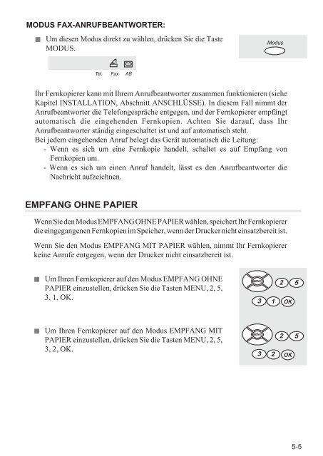 BDA Laserfax 710/830 deutsch - Fax-Anleitung.de