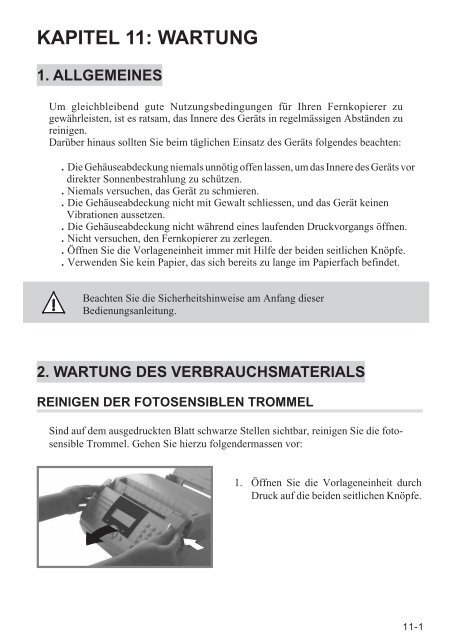 BDA Laserfax 710/830 deutsch - Fax-Anleitung.de