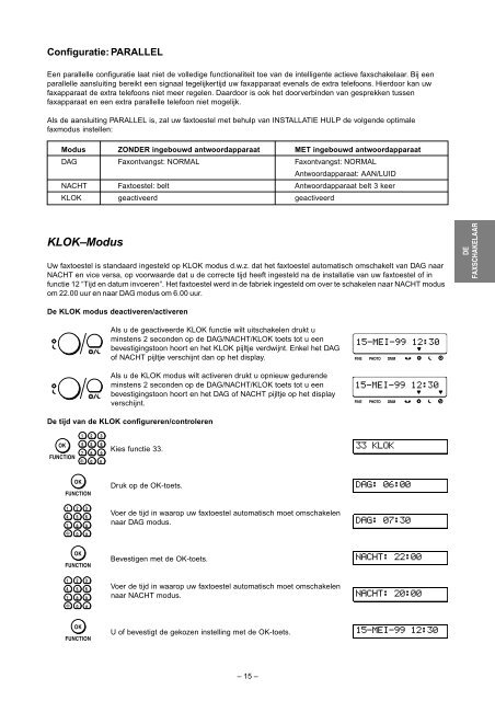 Philips HFC 141/171 NL Manual - Fax-Anleitung.de