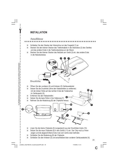 T-Fax 307P Das Normalpapierfax mit ... - Fax-Anleitung.de