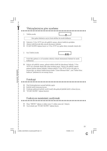 T-Fax 307P Das Normalpapierfax mit ... - Fax-Anleitung.de